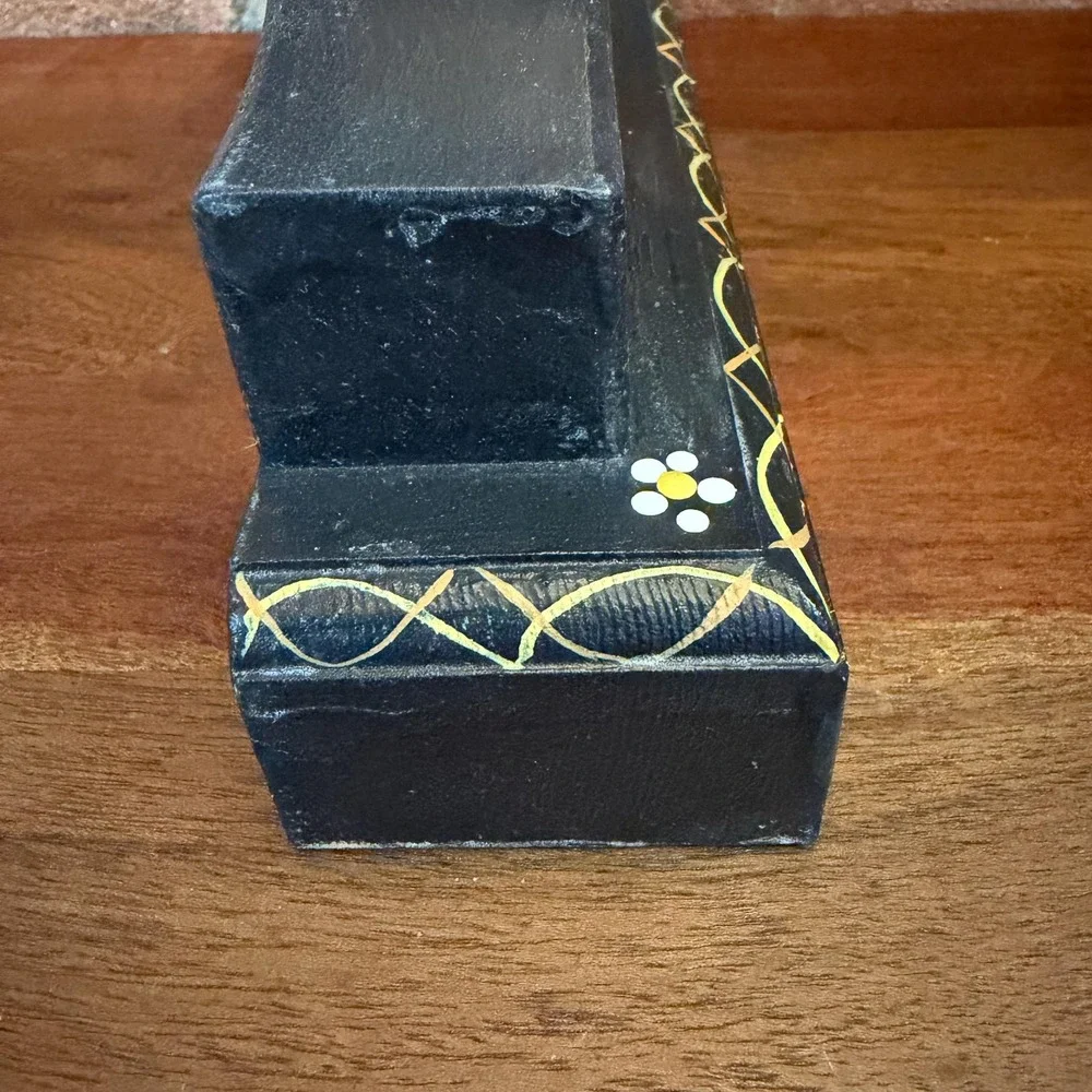 Vintage Mantle Clock Handpainted and handcrafted